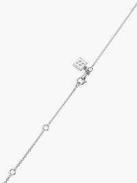 Trace Chain with feature logo in silver