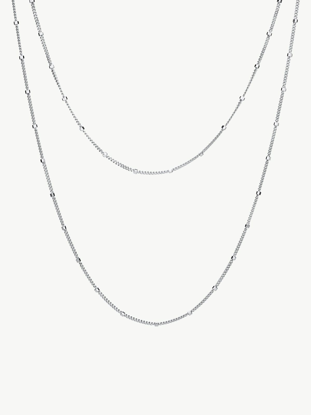 Satellite Chains in sterling silver