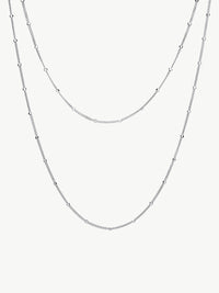 Satellite Chains in sterling silver