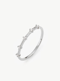 Astra Diamond Ring in Sterling Silver
