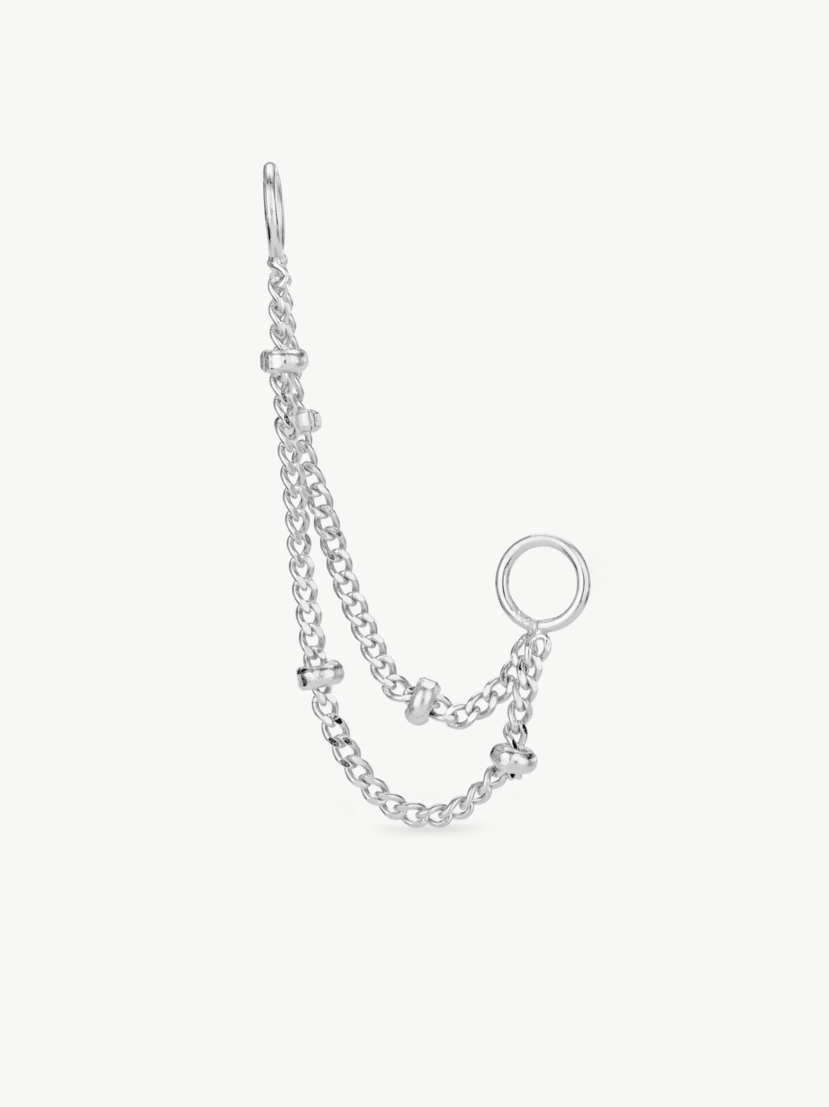 Double chain fusion in sterling silver