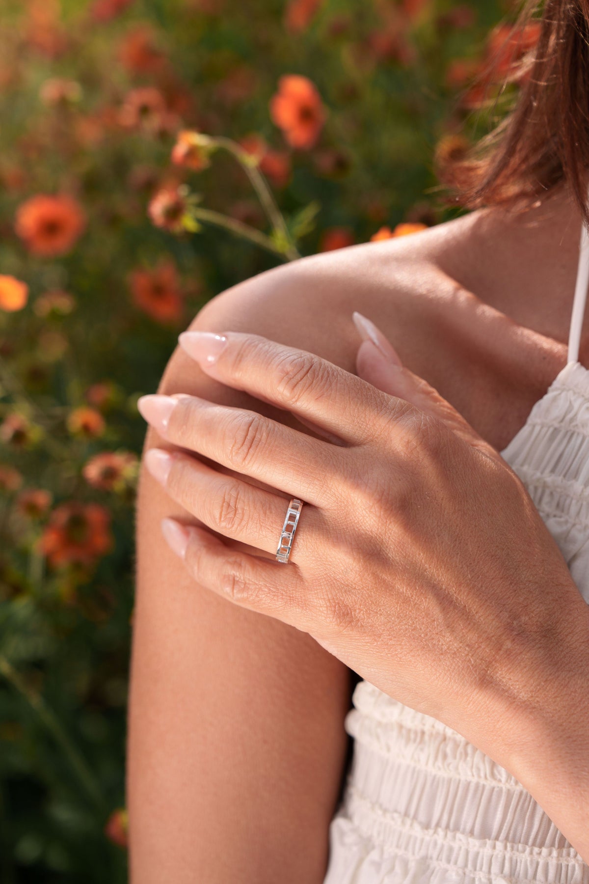 L'ERA Signature Stacking ring in sterling silver
