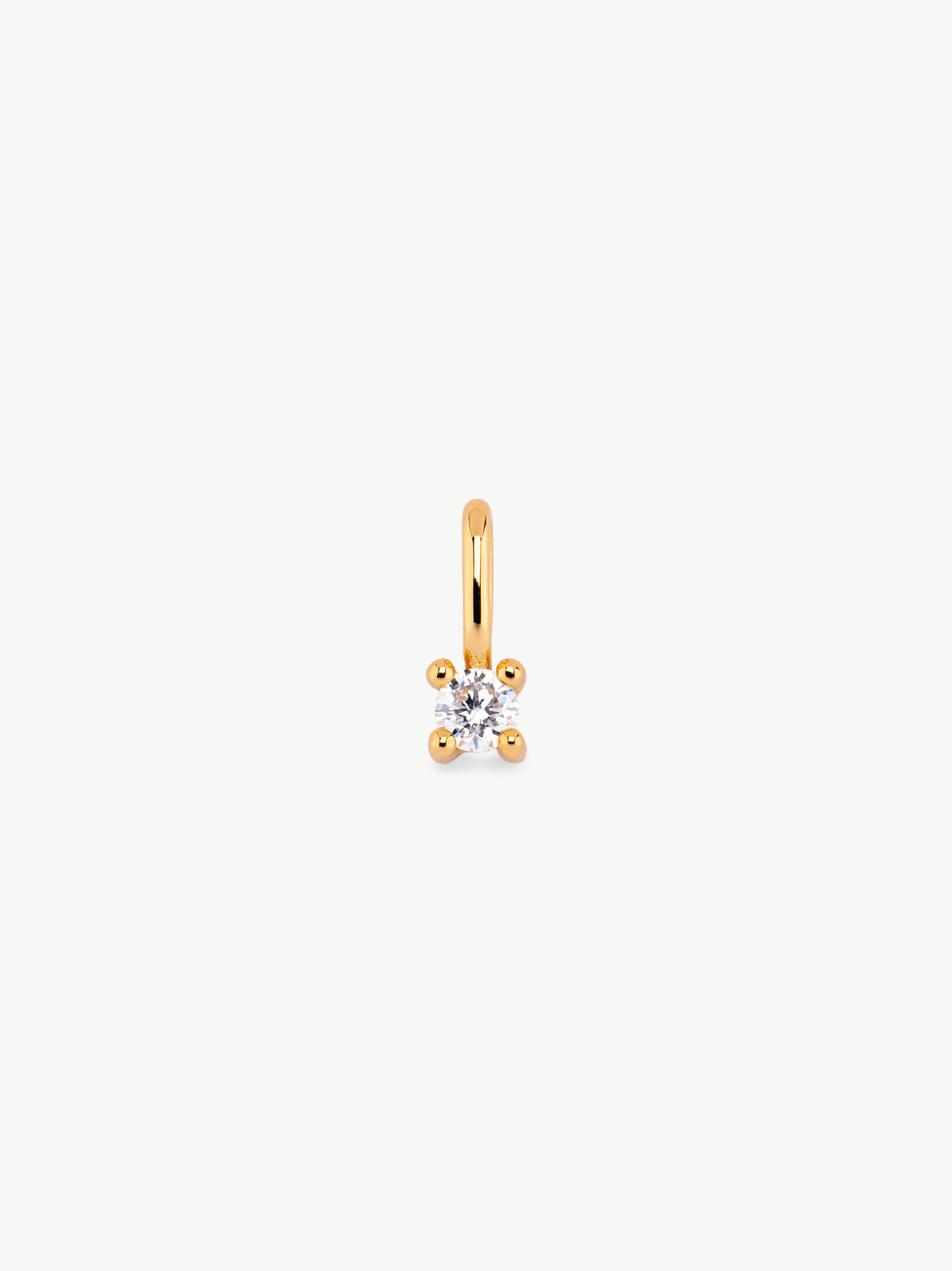Diamond Set With Classic Studs - Gold Vermeil
