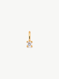 Diamond Set With Classic Studs - Gold Vermeil
