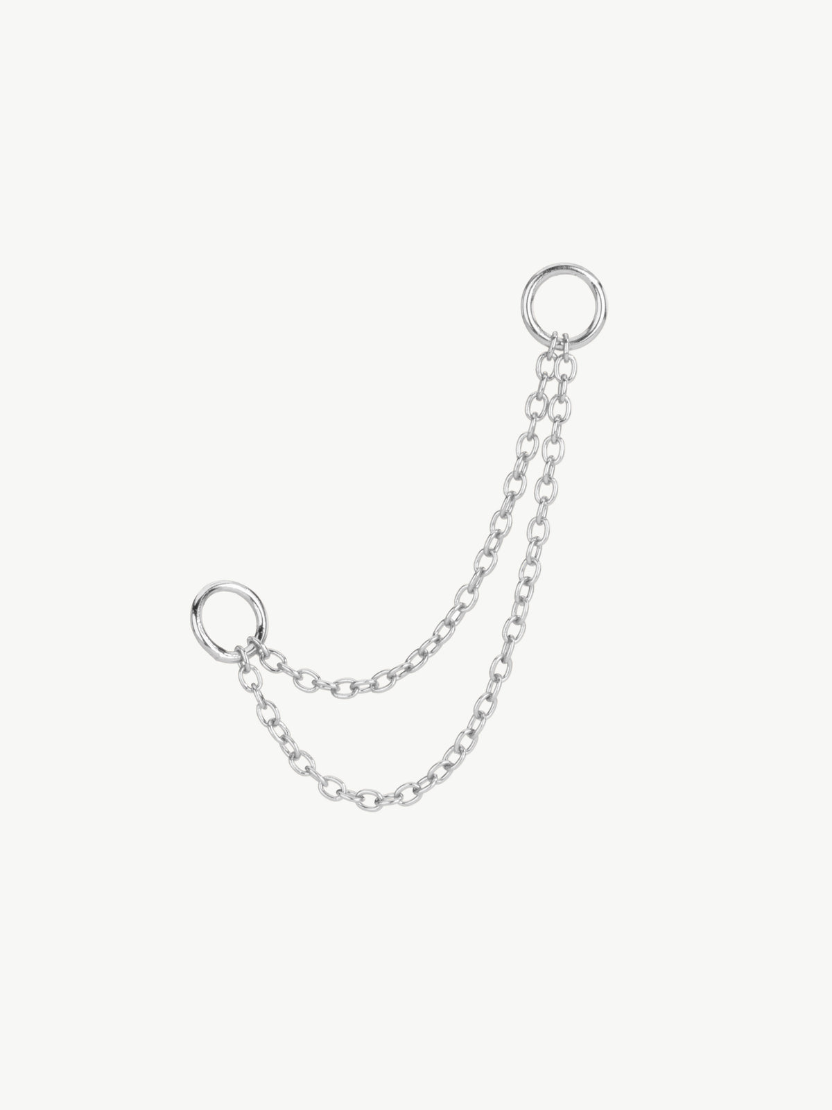 Double Chain fusion in 925 sterling silver