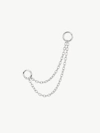 Double Chain fusion in 925 sterling silver
