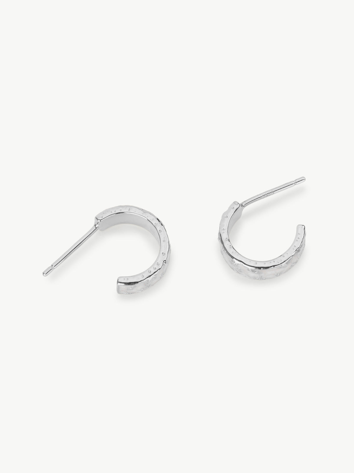 Flora Mother Of Pearl Style Enamel Hoops