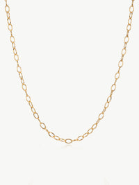 Storia oval link chain in gold vermeil