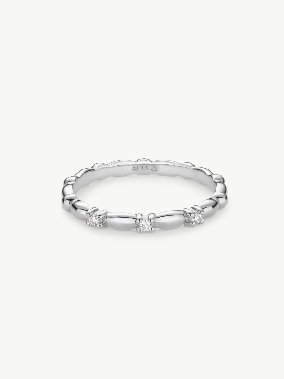 Grace ring in sterling silver with Lab-grown diamonds from 'ERA Jewellery