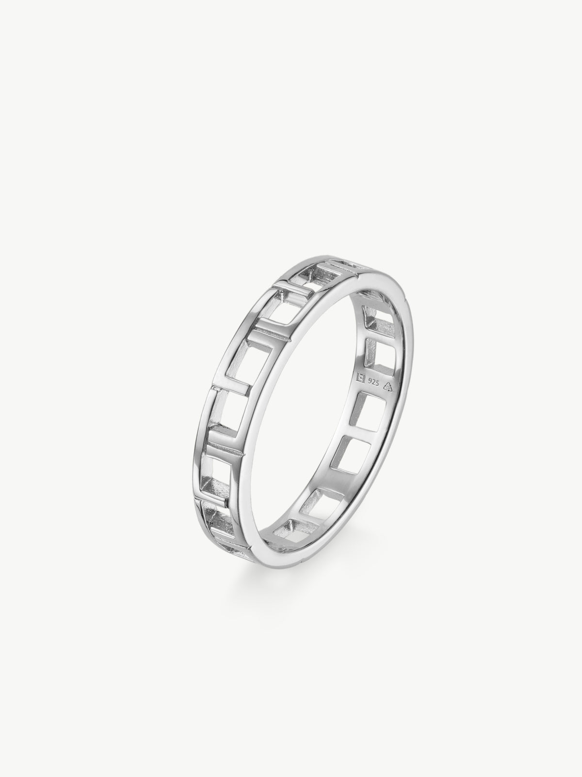 L'ERA Signature Stacking ring in 925 sterling silver