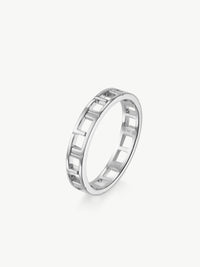 L'ERA Signature Stacking ring in 925 sterling silver