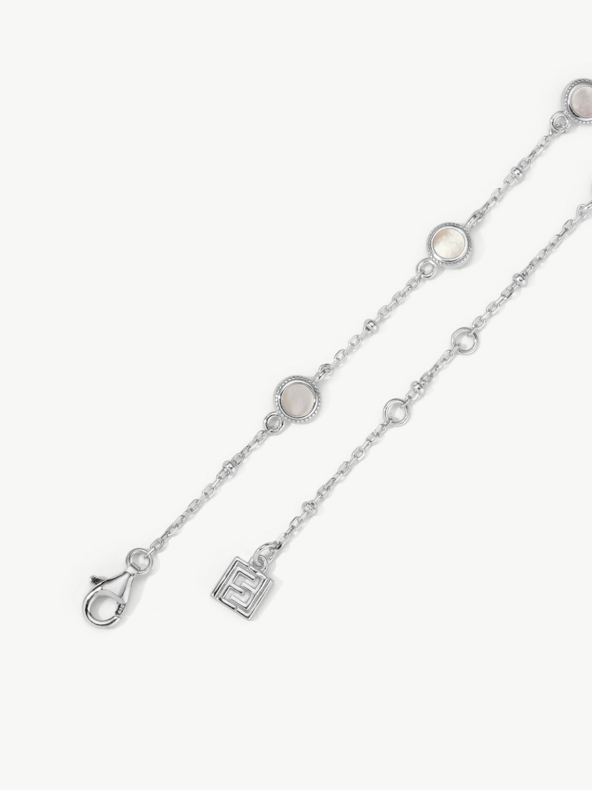 mother of pearl Fontana bracelet in silver