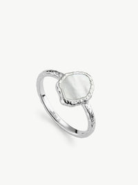 Pietra mother of pearl ring in sterling silver