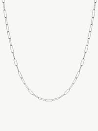 MIni Shimmer Paperclip Chain in sterling silver