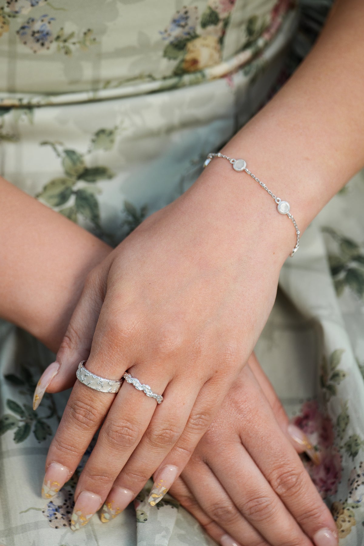vine stacker ring in sterling silver