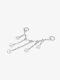 Unique Freshwater pearl earring fusion Sterling Silver