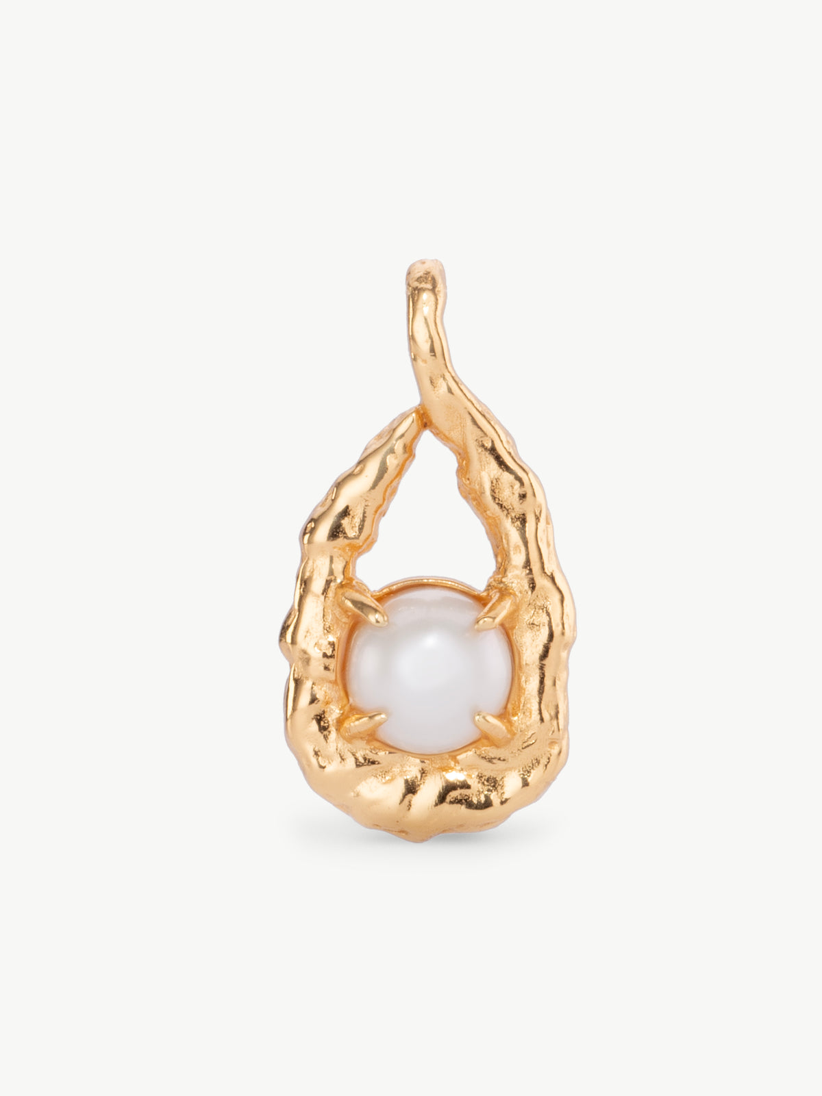 Freshwater pearl pendant in 18ct gold vermeil