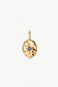 Sapphire pendant in 18ct gold vermeil