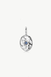 Sapphire pendant in sterling silver