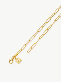 MIni Shimmer Paperclip Bracelet in gold