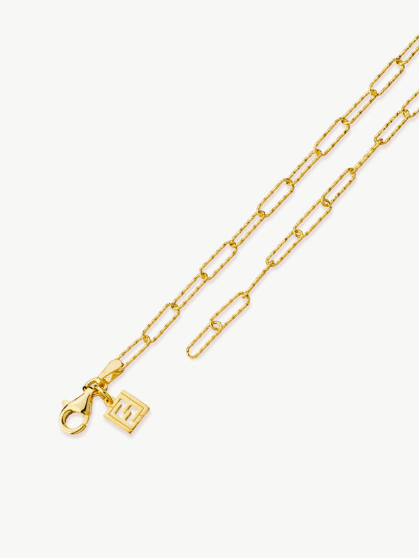 MIni Shimmer Paperclip Bracelet in gold