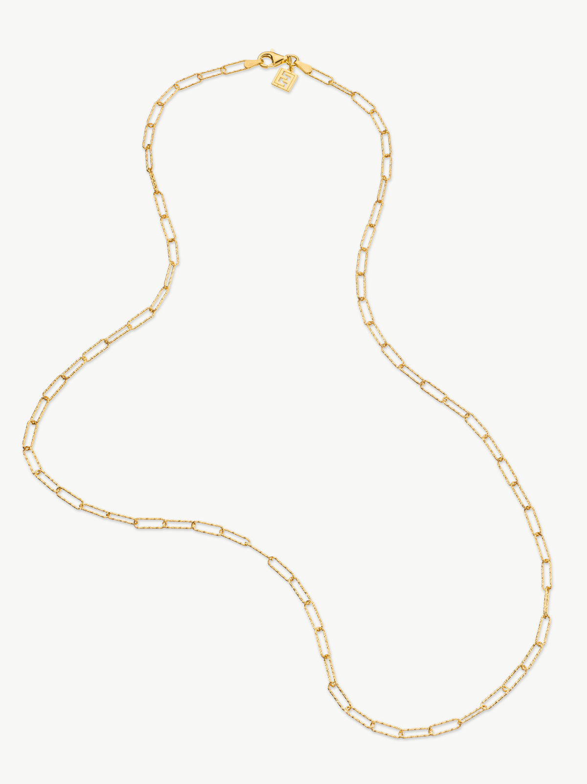 MIni Shimmer Paperclip Chain in thick gold plating