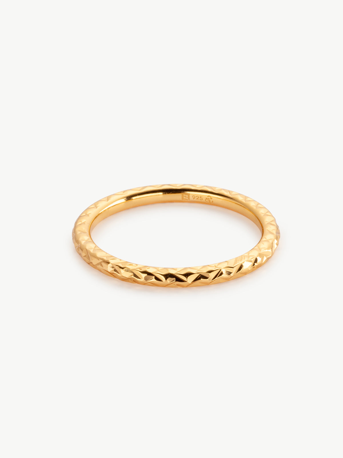 Shimmer Stacker Ring in Gold Vermeil