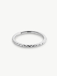 Shimmer Stacker Ring in Sterling Silver