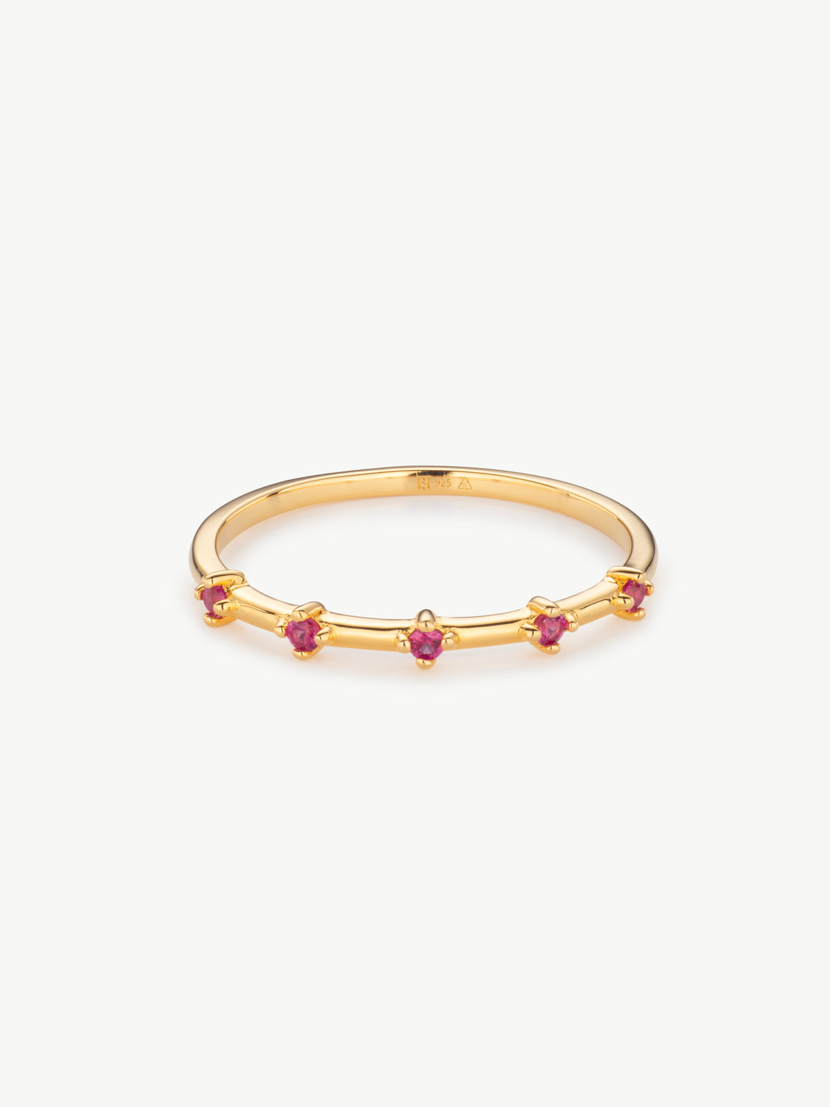 Astra Ruby Ring in Gold Vermeil