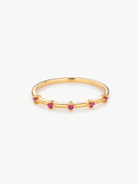 Astra Ruby Ring in Gold Vermeil