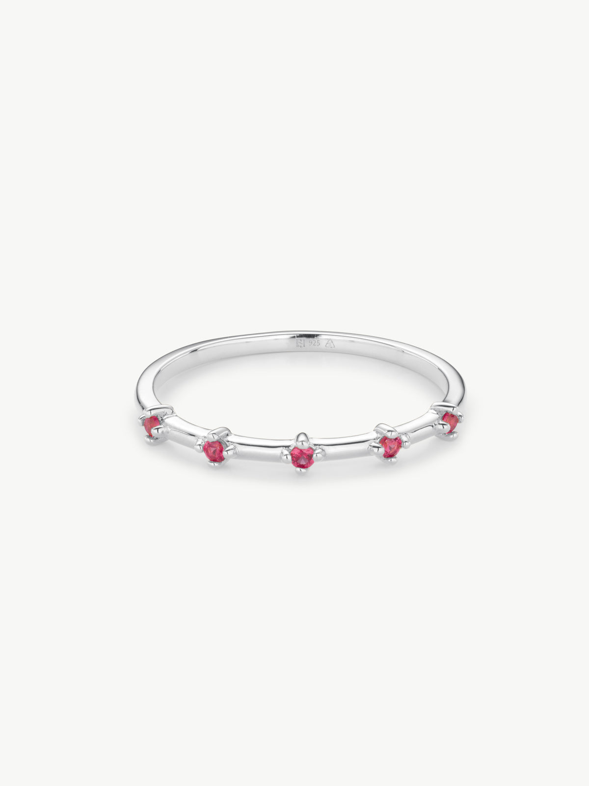 Astra Ruby Ring in Sterling Silver