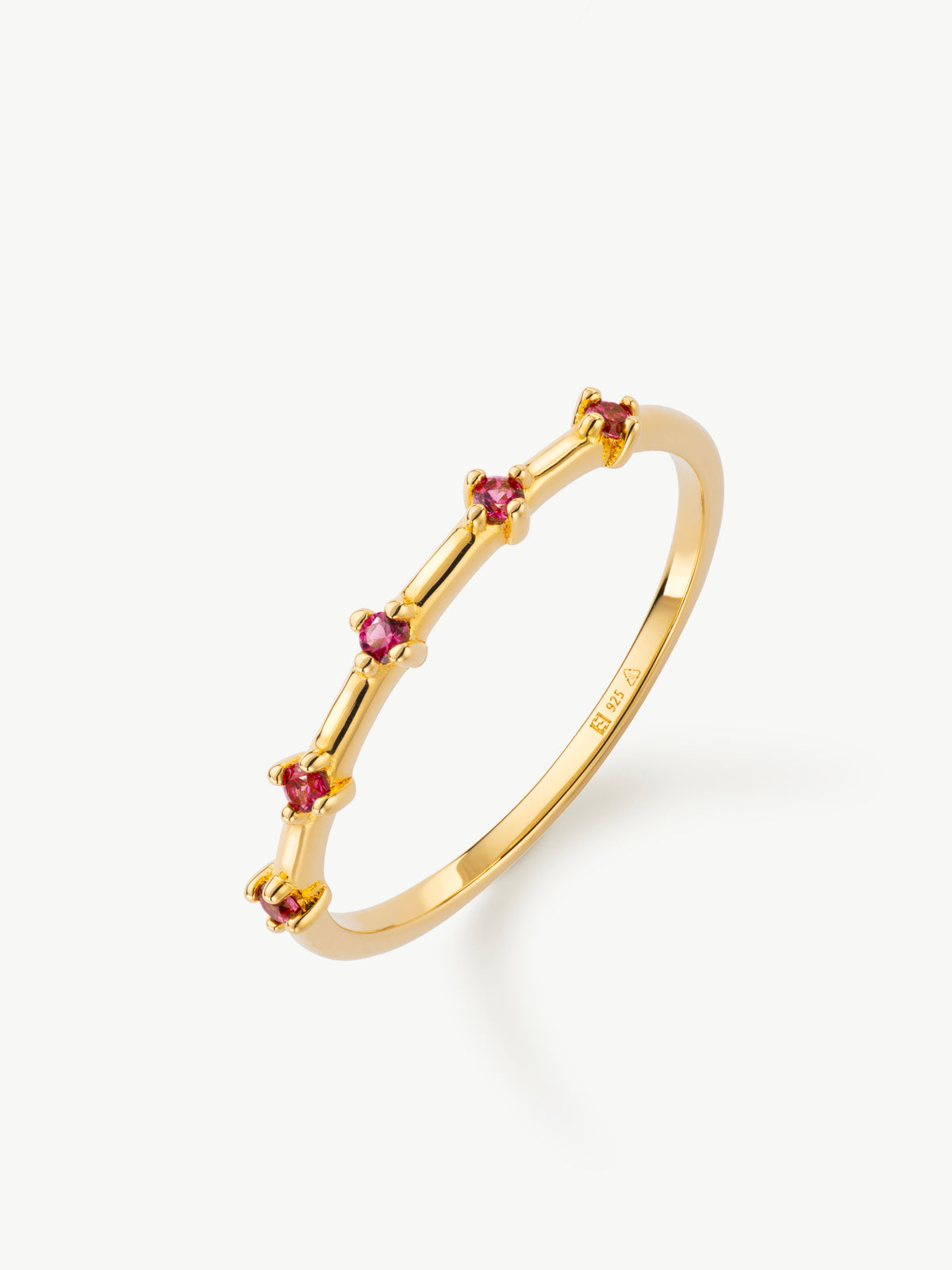 Astra Ruby Ring in Gold Vermeil