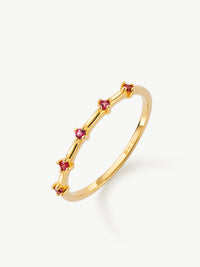 Astra Ruby Ring in Gold Vermeil