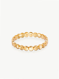 Gold vermeil circles ring