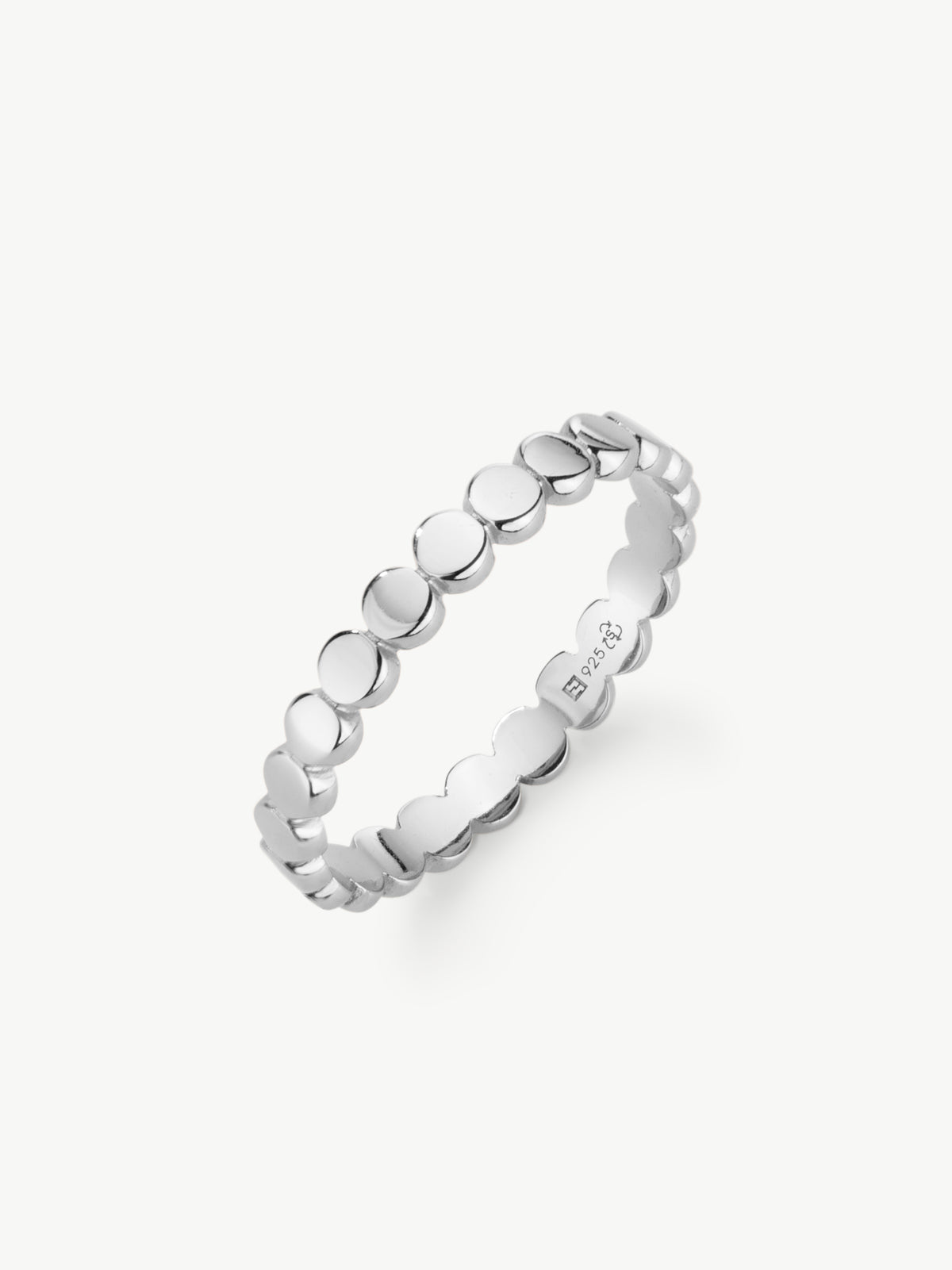 silver circles ring