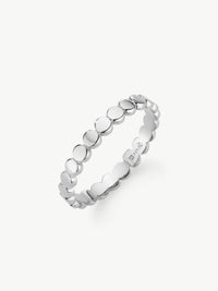 silver circles ring