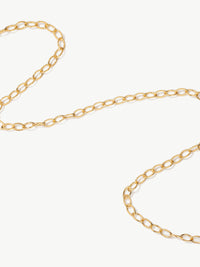 Storia oval link chain in gold vermeil different shot