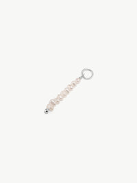 Freshwater pearl charm in sterling silver