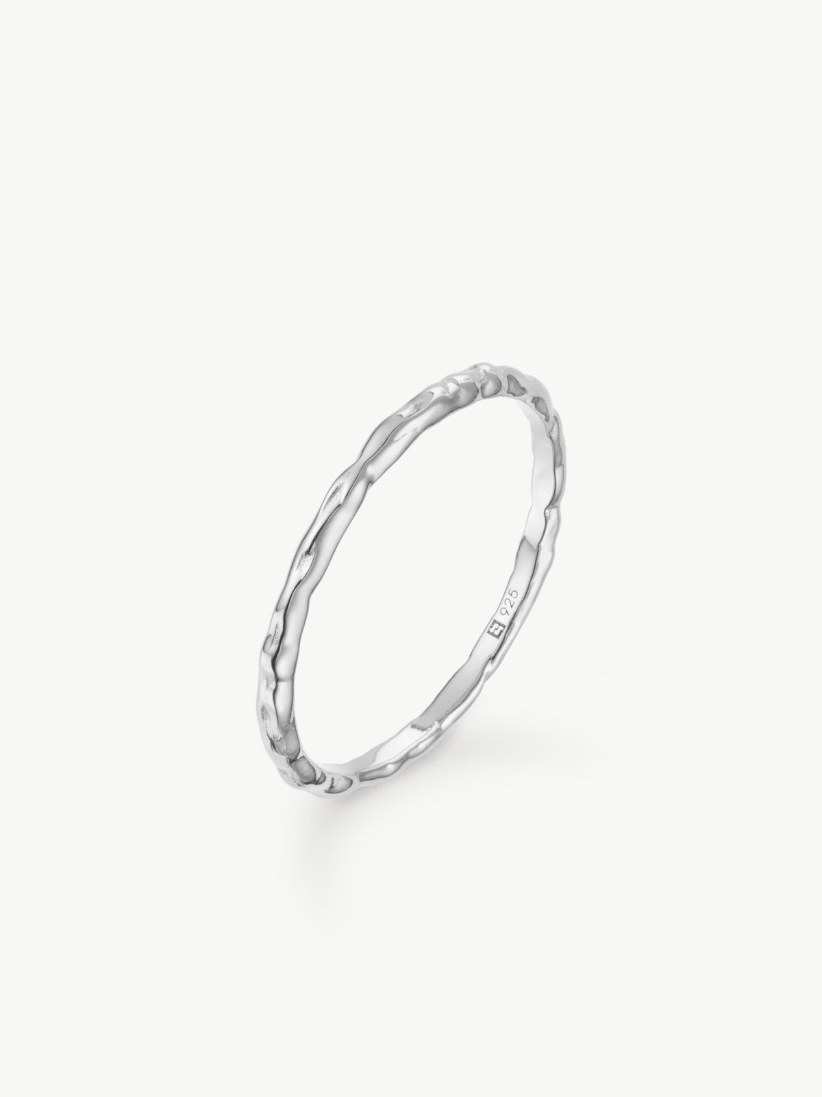 Molten Stacker Ring in sterling silver