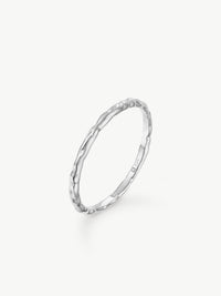 Molten Stacker Ring in sterling silver