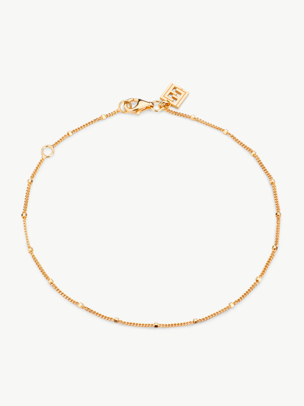 Satellite Anklet in gold vermeil
