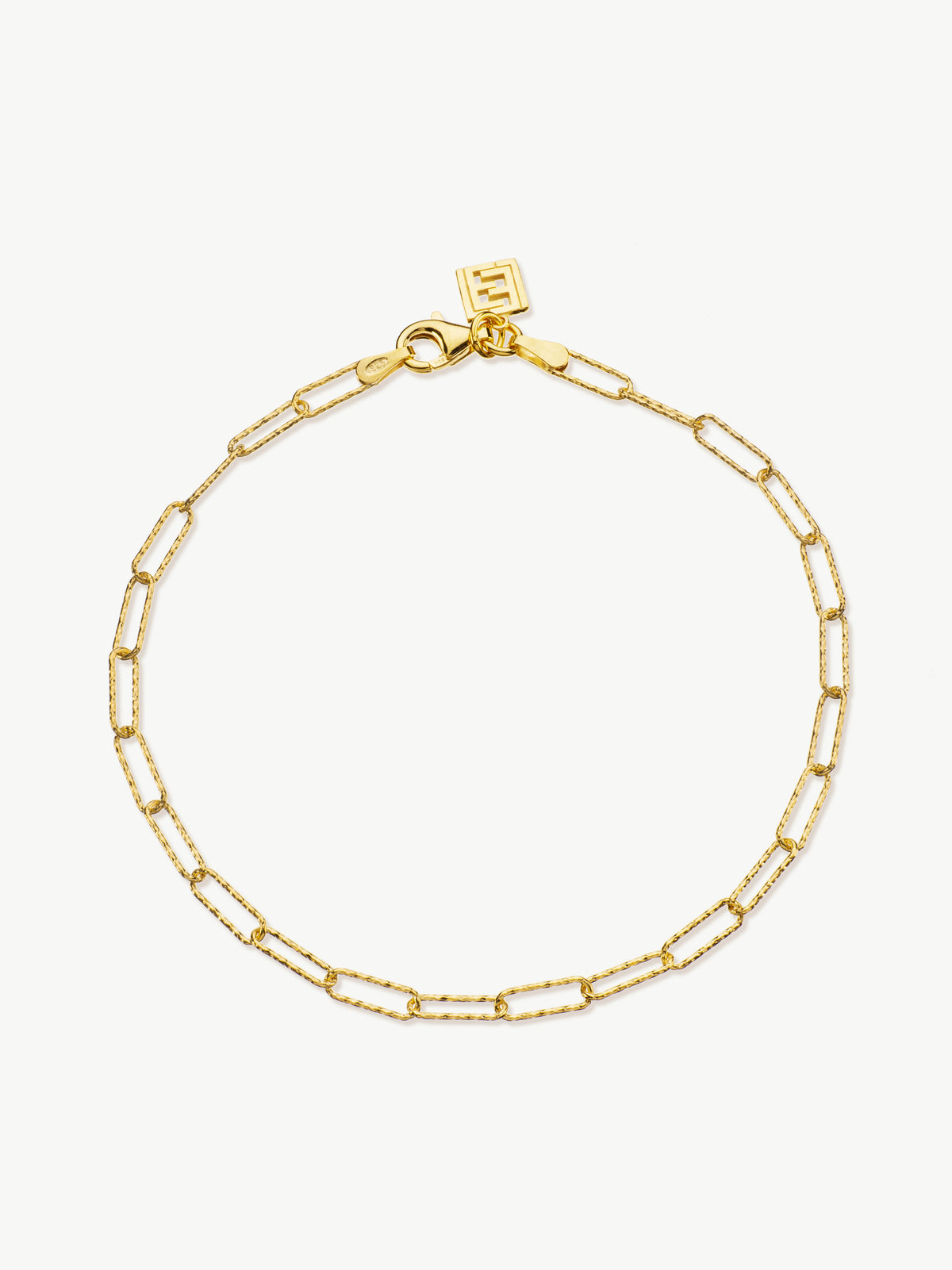 Mini Shimmer Paperclip Anklet