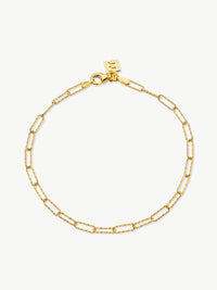 Mini Shimmer Paperclip Anklet