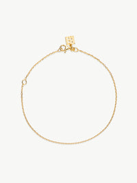 Trace Anklet in gold vermeil
