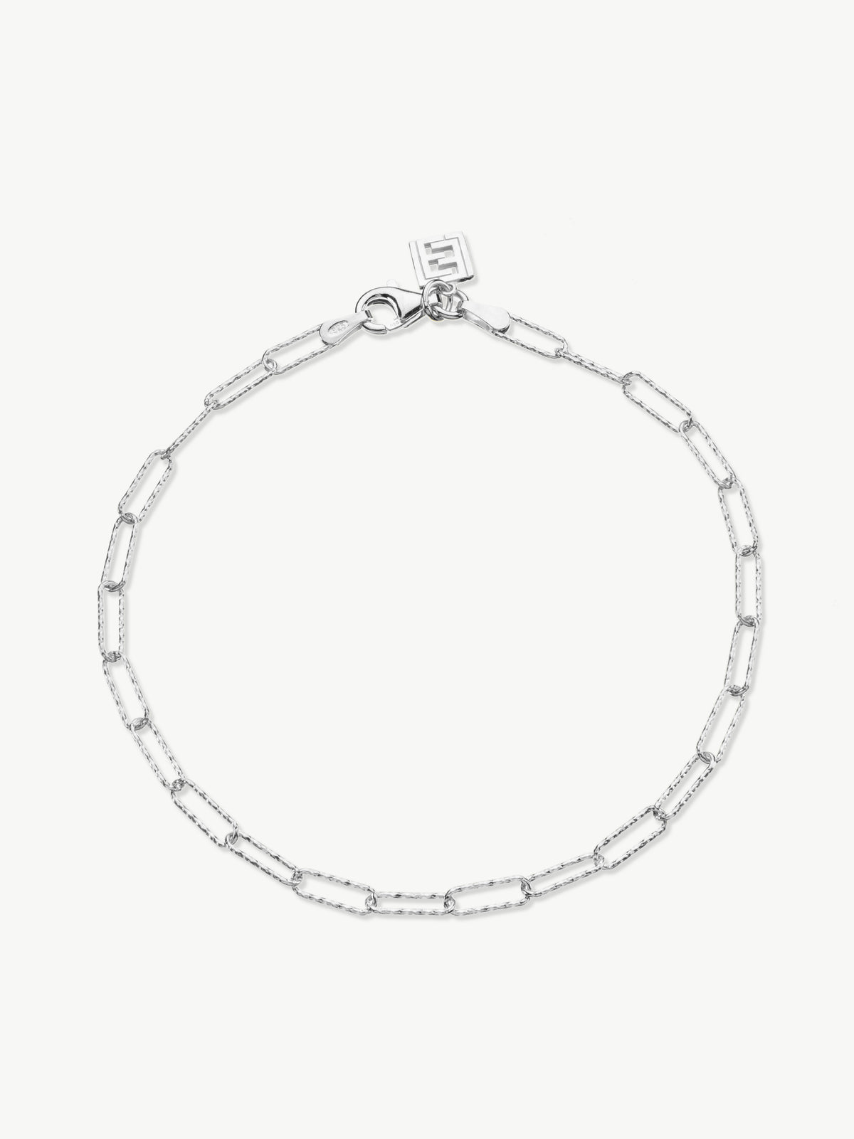 Mini Shimmer Paperclip Anklet