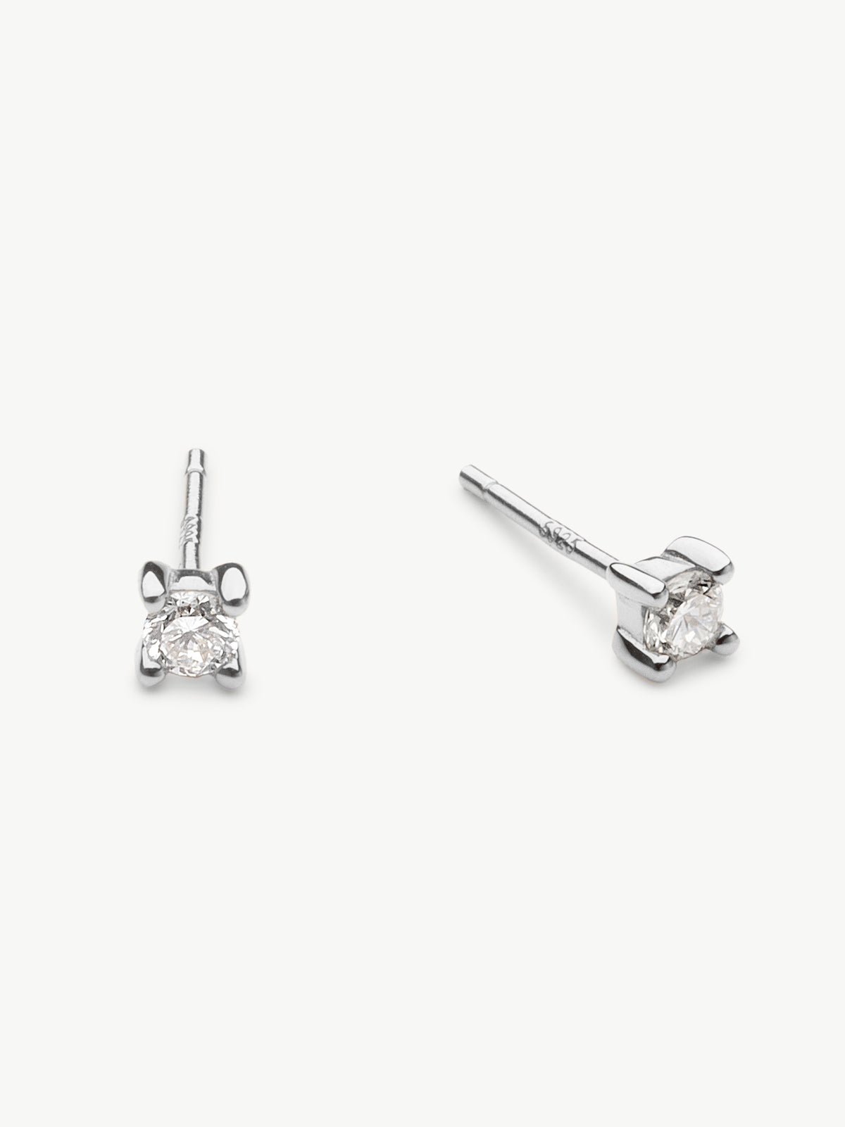 Diamond Set With Classic Studs - Sterling Silver