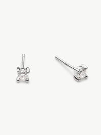 Diamond Set With Classic Studs - Sterling Silver