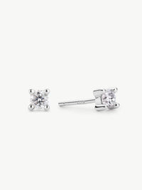 Diamond Set With Classic Studs - Sterling Silver