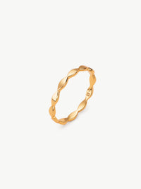 Petal Stacker Ring in 18ct Gold Vermeil