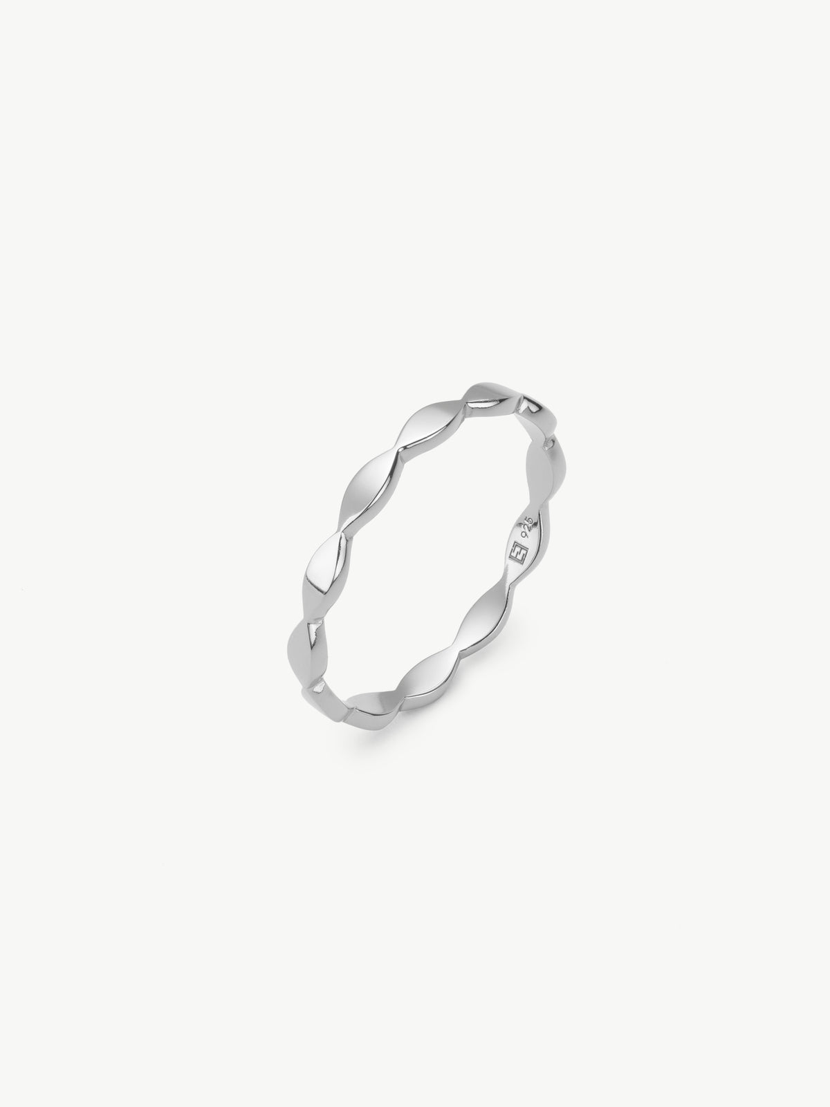Petal Stacker Ring in Sterling Silver